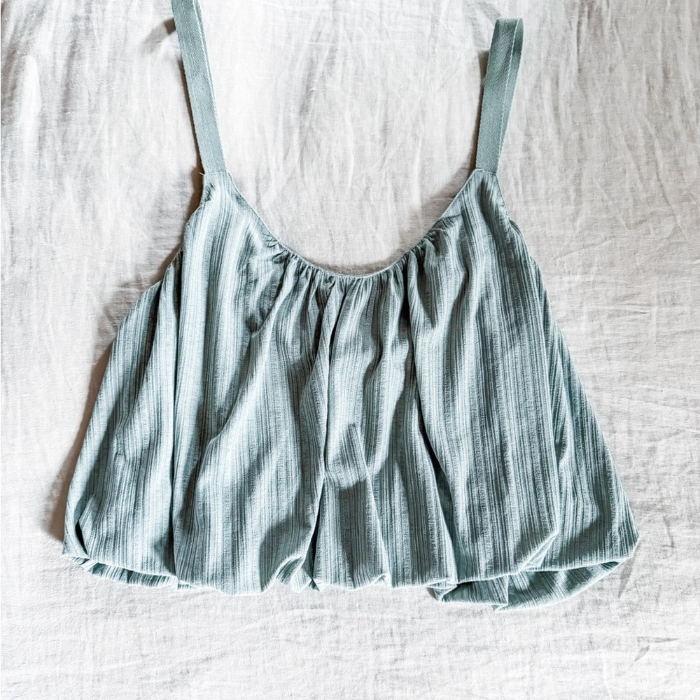 Anthropologie Light Green Sleeveless Top, Size Small
